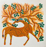 Buy Deer with a Tree, Bhil Art by Geeta Bariya