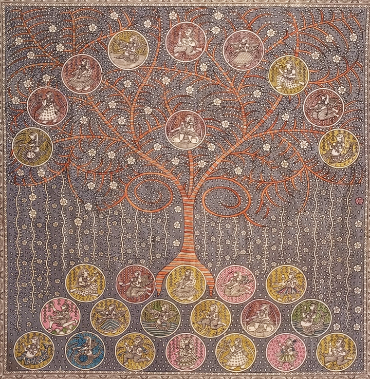 Deities Mata Ni Pachedi By Dilip Chitara For Home Decor Thumbnail