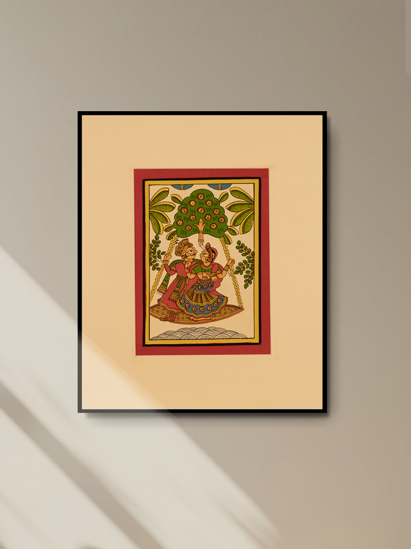 Buy Depiction of couples on a swing: Phad by Kalyan Joshi