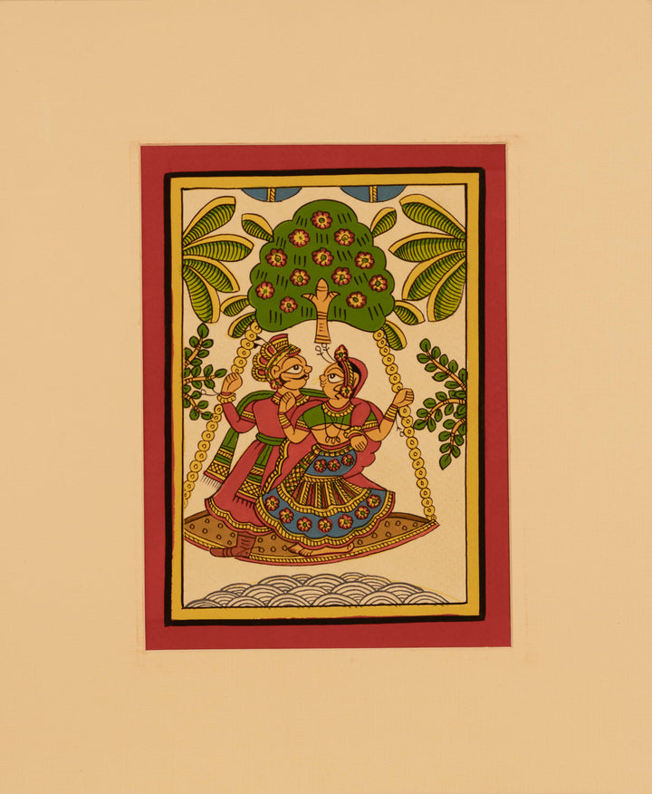 Depiction of couples on a swing: Phad by Kalyan Joshi Thumbnail