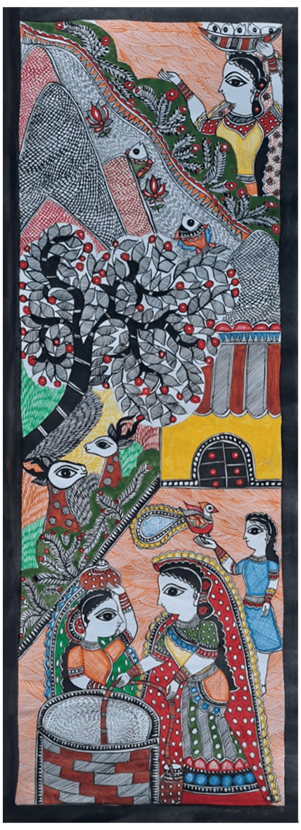 Depiction of rural life scenes: Madhubani by Vibhuti Nath Thumbnail