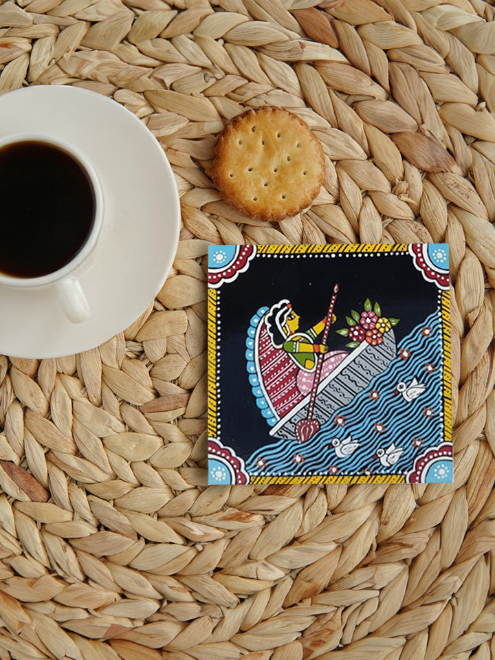 Depiction of voyage: Tikuli coaster art by Ashok Kumar Thumbnail