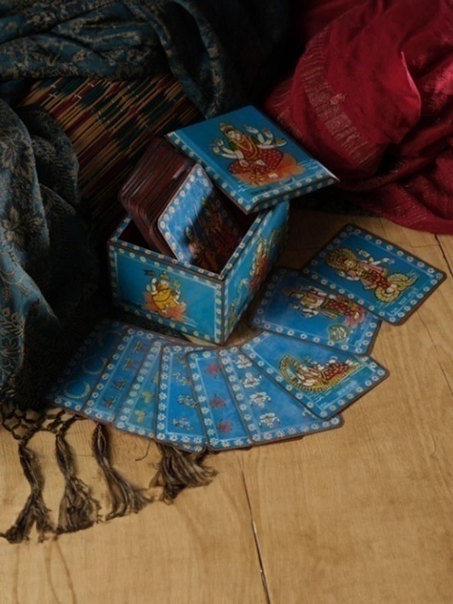 Dhanalaxmi Ganjifa set of 108 card by Sawant Bhonsle for sale