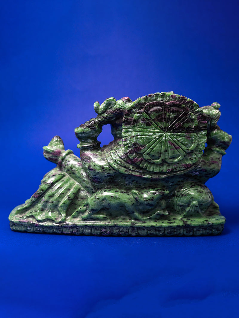 The Ruby Zoisite Carving of Lord Ganesha by Prithvi Kumawat
