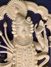 Divine Grace: The Serene Shola Pith Carving of Shrinathji by Arup Malakar