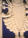 Divine Grace: The Serene Shola Pith Carving of Shrinathji by Arup Malakar