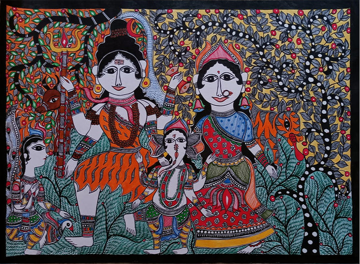 Divine Harmony: Shiva Parivar and Their Divine Mounts by Vibhuti Nath Thumbnail