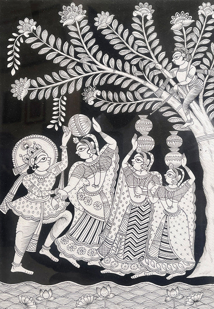 Divine Mischief: Krishna's Playful Antics with Gopis by Kalyan Joshi Thumbnail