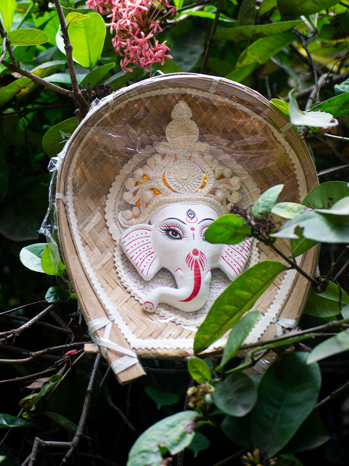 Divine Radiance: Lord Ganesh's Serene Visage by Arup Malakar Thumbnail