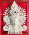 Divine Radiance: The Serene Shola Pith Carving of Goddess Durga by Arup Malakar