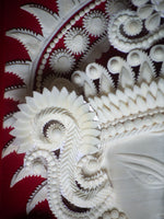 Divine Radiance: The Serene Shola Pith Carving of Goddess Durga by Arup Malakar