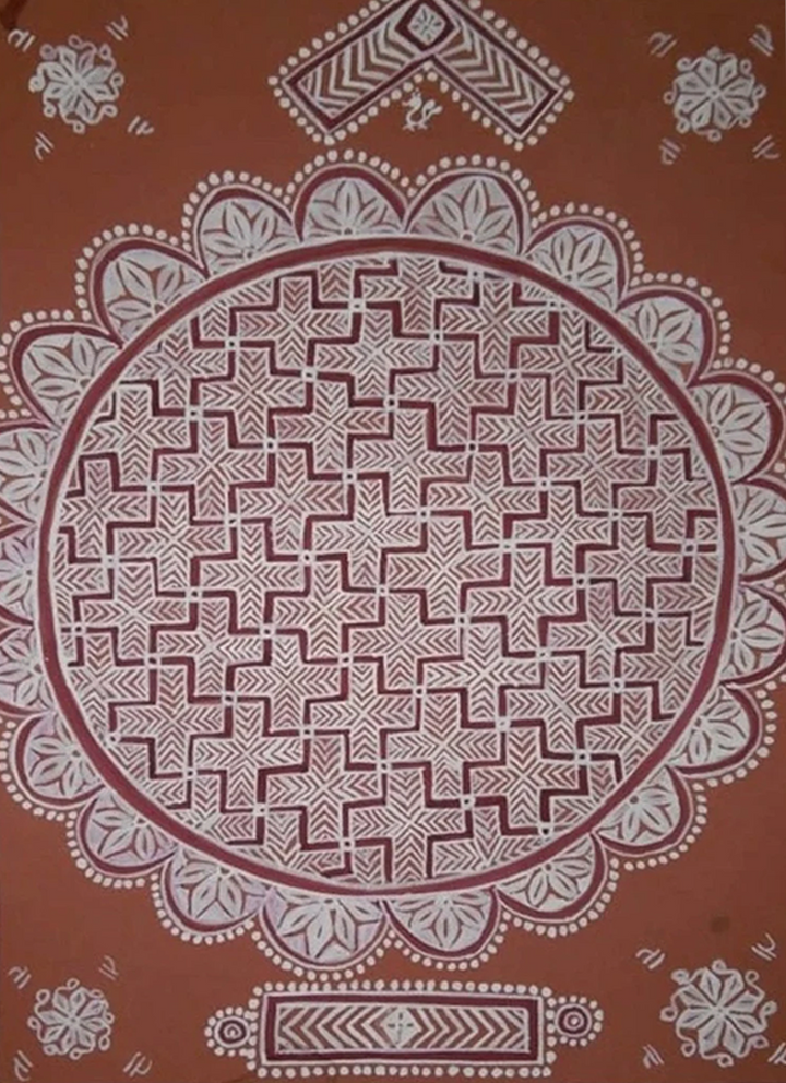 Divine Tapestry: Mandana artwork by Vidya Soni Thumbnail