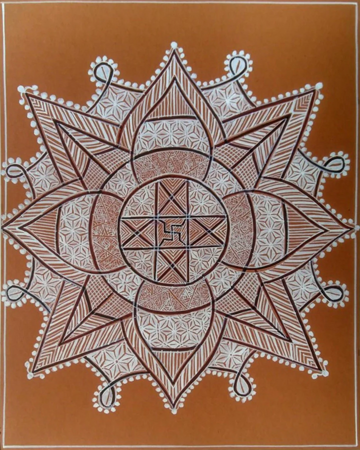 Divine Tribute: Mandana Artwork by Vidya Soni Thumbnail