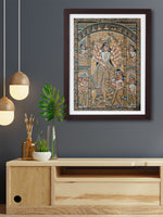 Resplendent Reverence of Mahisasur Mardini Bengal Pattachitra