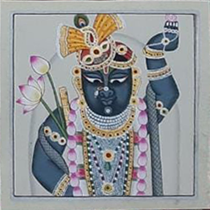 The Divine Opulance of Shrinath Ji - Pichwai Painting by Shehzaad Ali Sherani Thumbnail