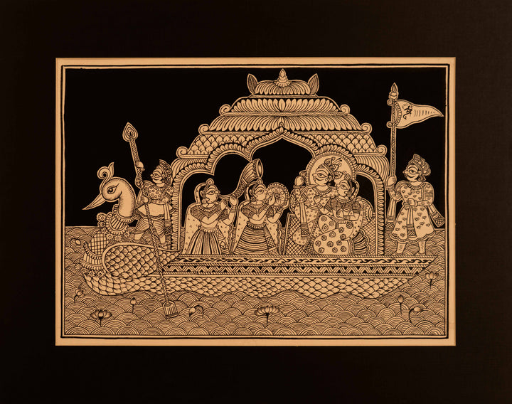 Divine sail on a swan: Phad by Kalyan Joshi Thumbnail