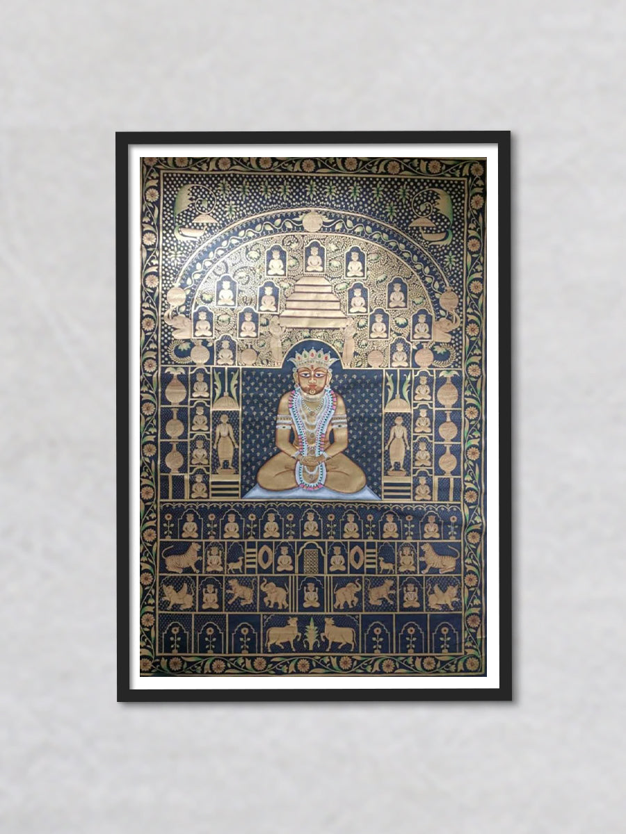 Divine Presence: Jain Bhagawan Shri Mahavir Swami in a Jain Painting 