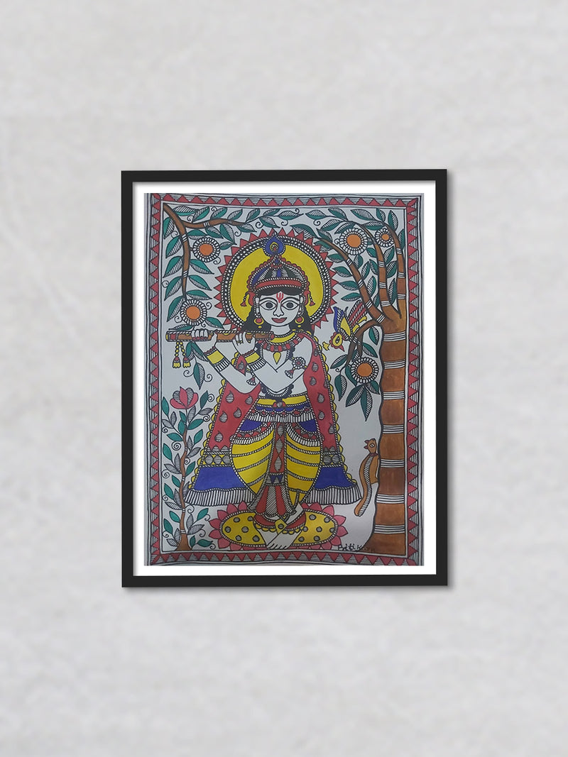  Buy Divine entity - A Mythological Beauty, Madhubani Painting by Priti Karn