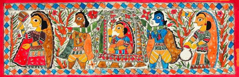 Buy Doli Kahaar Celebrating New Beginnings Madhubani Painting by Ambika Devi