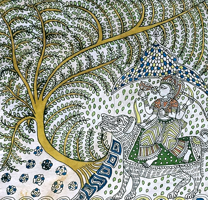 Durga Mata Mata Ni Pachedi By Dilip Chitara For Home Decor Thumbnail