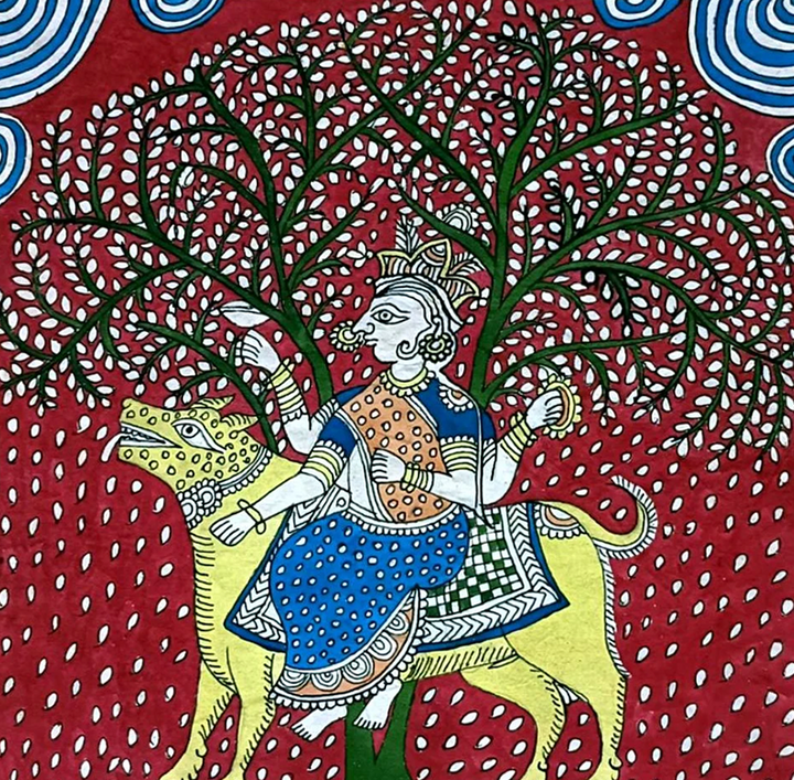 Durga Mata Mata Ni Pachedi By Dilip Chitara For Home Decor Thumbnail