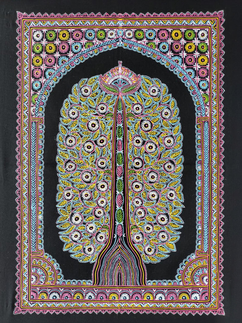 Artist Hanis Rogan Shop Graceful Threads of Life Rogan Art | Buy Unique Indian Artwork