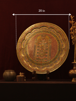 Buy Tirupati Balaji standing on lotus pedestal in Marodi Brass Plate