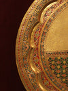Lord Jagannath accompanied by his siblings in Marodi Brass Plate
