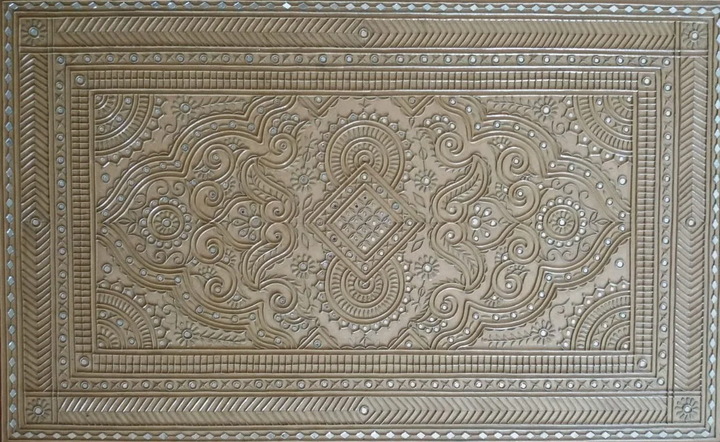 Elegant Dynamics: Lippan Kaam Artwork by Nalemitha For Home Decor, Gifting Thumbnail