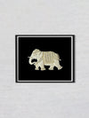 Elegant Elephant Majesty in Foam Art, Sea foam Art by Harsh Chhajed
