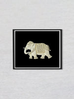 Elegant Elephant Majesty in Foam Art, Sea foam Art by Harsh Chhajed