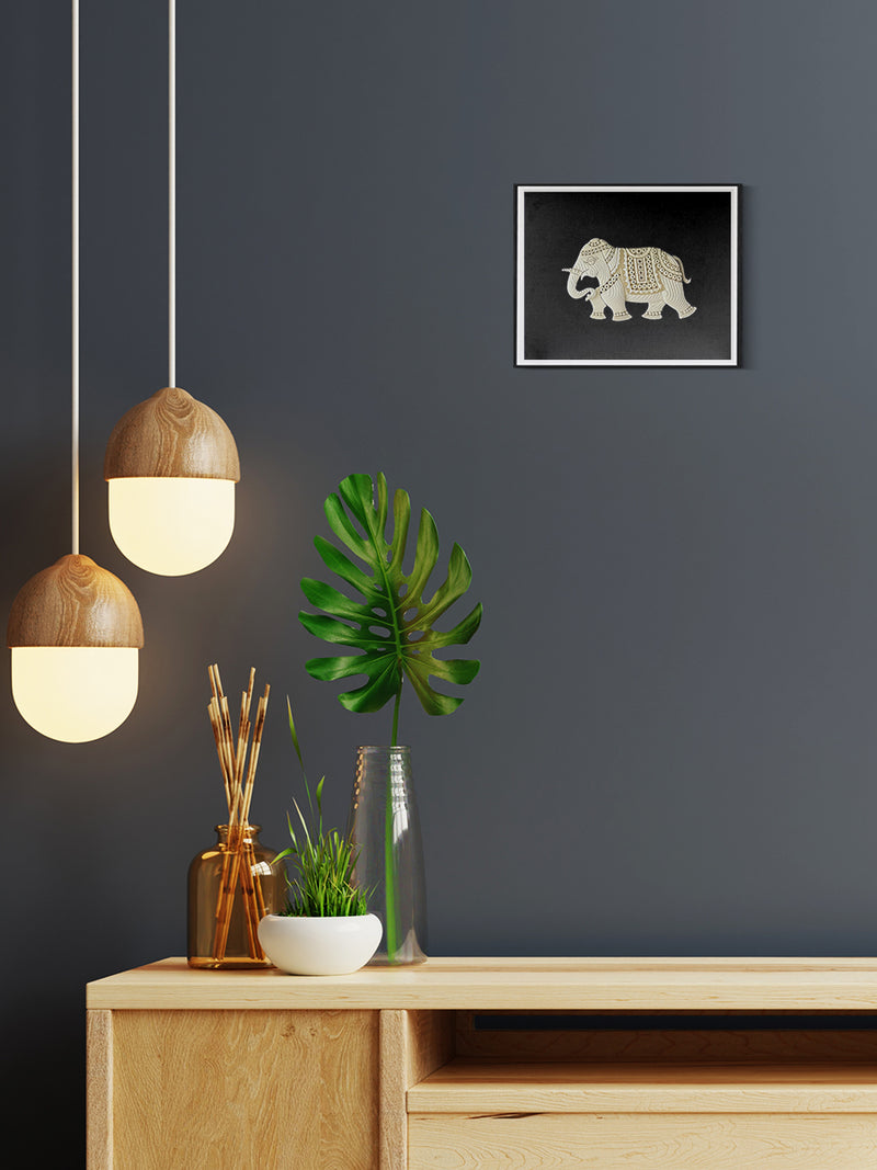 Shop Elegant Elephant Majesty in Foam Art, Sea foam Art by Harsh Chhajed