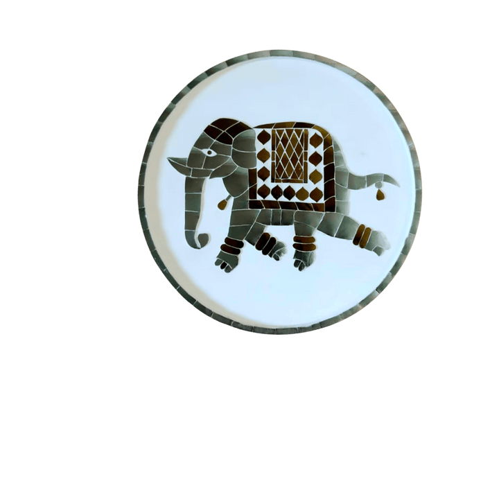 Elephant Majesty: Thikri artwork by Happy Kumawat Thumbnail