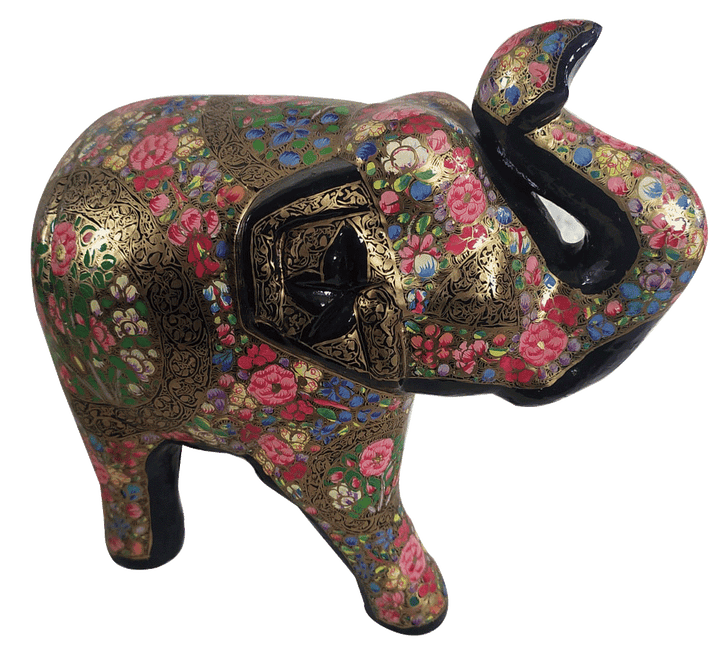 Elephant in Kashmiri Paper Mache by Riyaz Khan Thumbnail