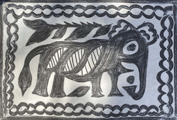 Elephant in Khovar by Manikchand Mahto Thumbnail