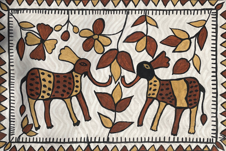 Elephant in Sohrai by Manikchand Mahto Thumbnail