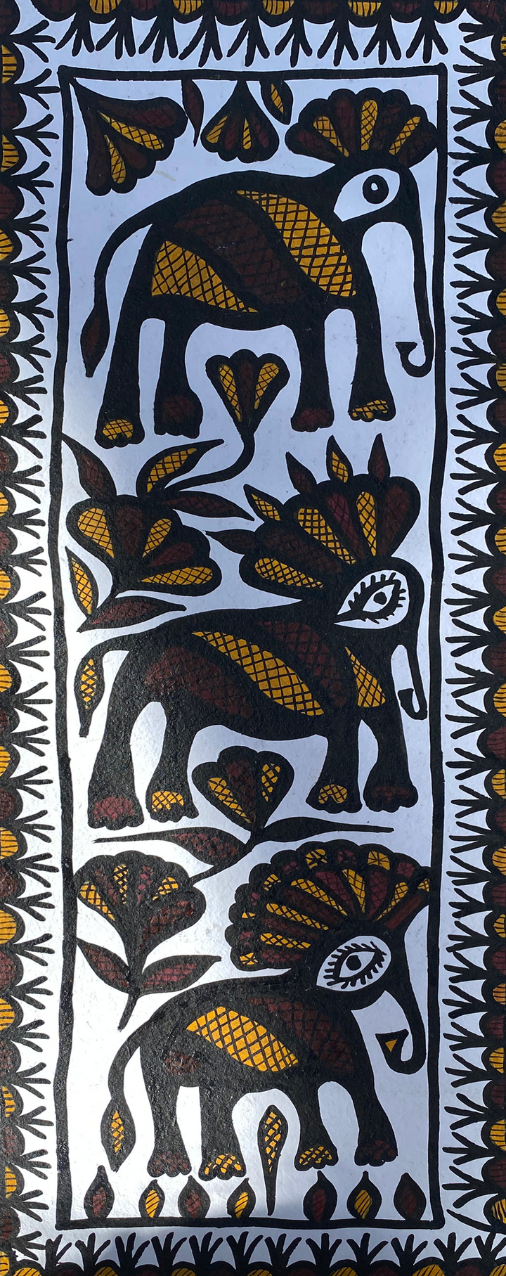 Elephants in Sohrai by Manikchand Mahto Thumbnail