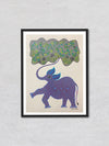 Elephant with Tree, Bhil Art by Geeta Bariya