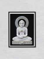 Lord Mahaveer’s Grace in Foam Art, Sea foam Art by Harsh Chhajed