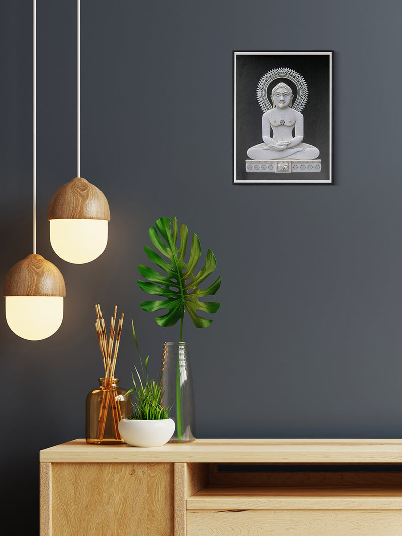 Shop Lord Mahaveer’s Grace in Foam Art, Sea foam Art by Harsh Chhajed