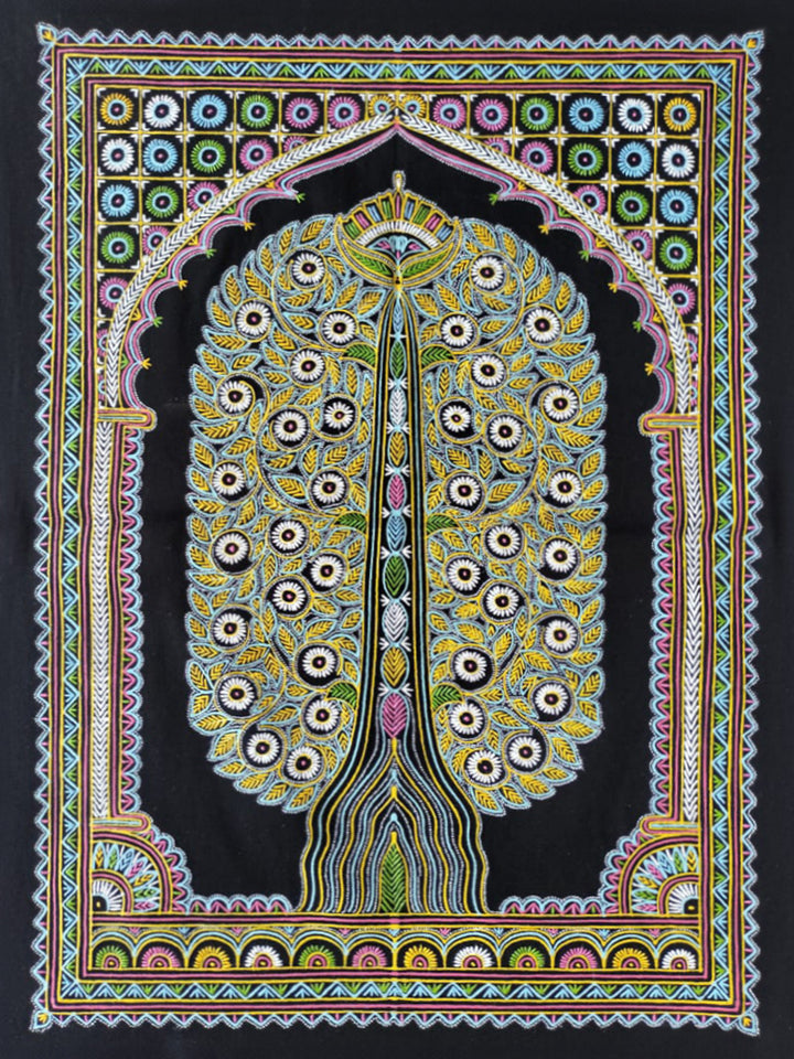 Emergence of Life: A Luminous Presence of Beauty and Charm Rogan Art by Rizwan Khatri Thumbnail
