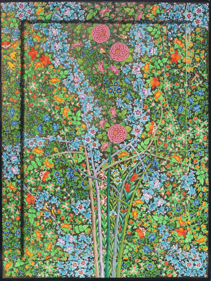 Enchanted Garden, Wall Hanging in Paper Mache by Riyaz Thumbnail