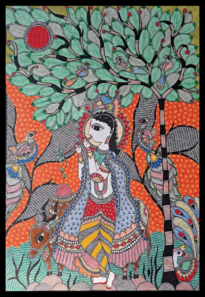 Enchanted Reverie: Vibhuti Nath Madhubani Thumbnail
