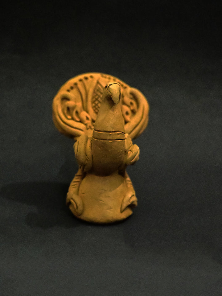 Enchanted Wings: The Terracotta Model of a Peacock, Terracotta art by Dolon Kundu Thumbnail