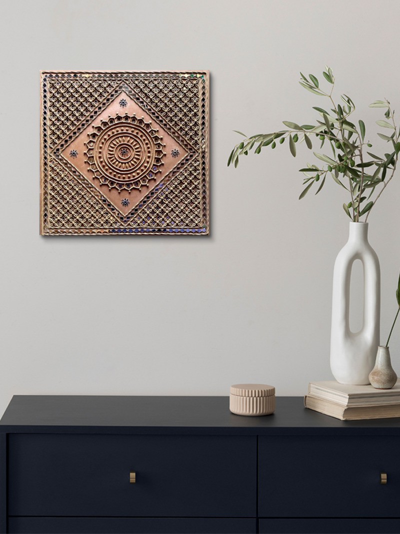 Enchanting Complexity: Lippan Kaam Artwork by Nalemitha
