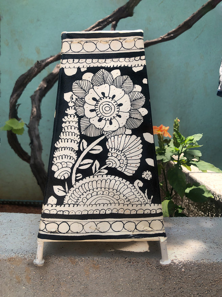 Enchanting Monochrome Splendour: Tholu Bommalatta Lamp by Kanday Anjanappa Thumbnail