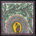 Buy Enchanting Plumage - A tapestry of Madhubani Art, Madhubani Painting by Ambika Devi