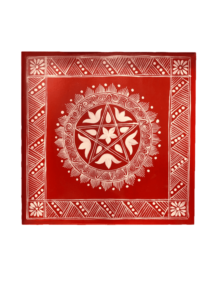 Epitomizing Wisdom and Creativity: Saraswati Aipan Artwork by Ruchi Nainwal Thumbnail