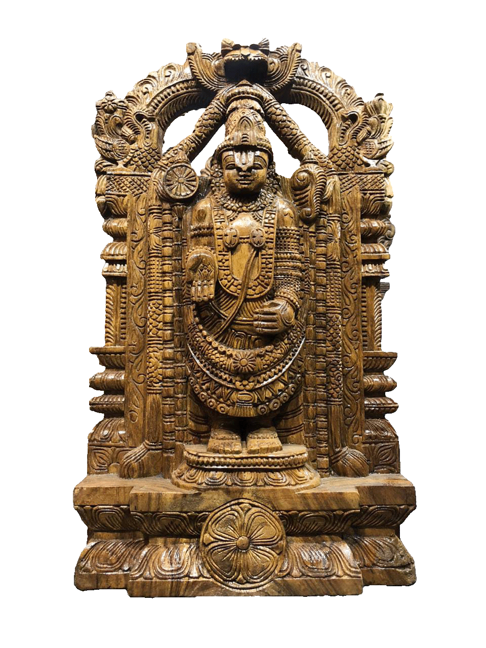 Lord Vishnu wooden handcrafted artwork for sale