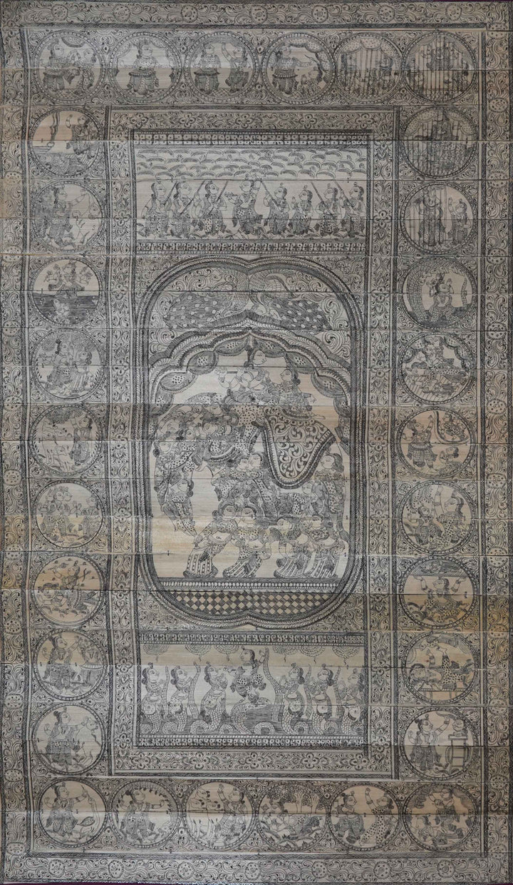 Eternal Harmony: Monochromatic Odyssey of Hues Talapatra Painting by Apindra Swain Thumbnail